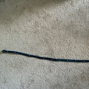 Navy boy leather belt